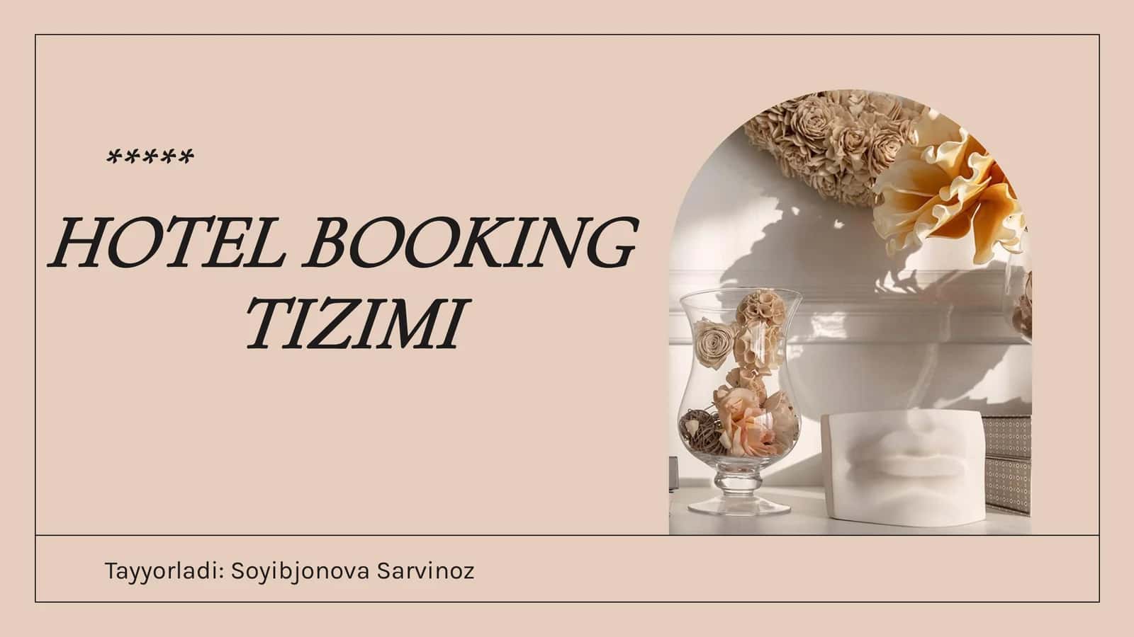 Hotel Booking Tizimi 1