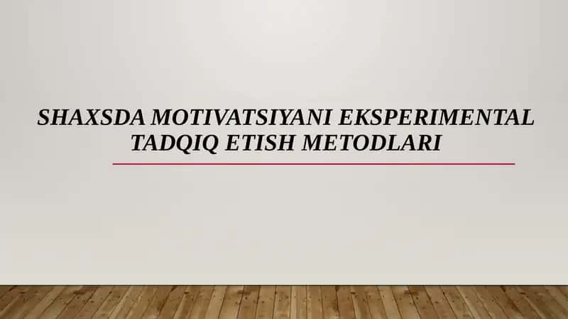Shaxsdamotivatsiya 1