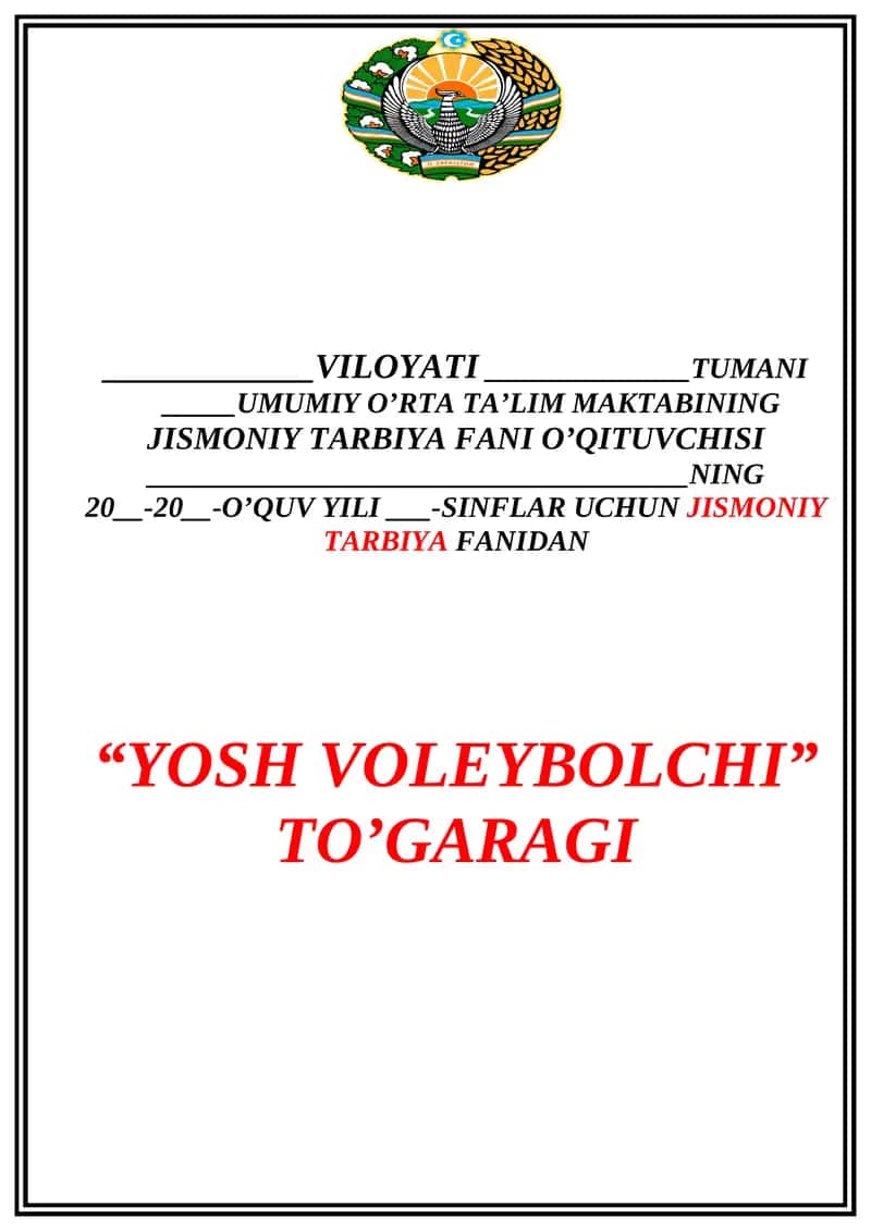 Yosh voleybolchi 1