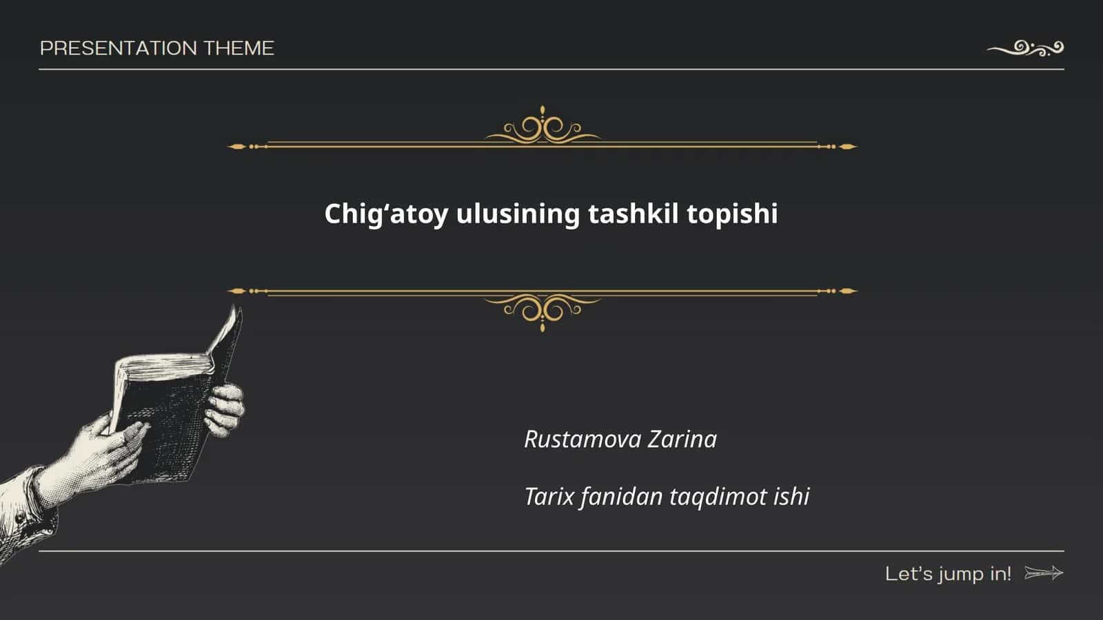 Chigʻatoy ulusining tashkil topishi 1