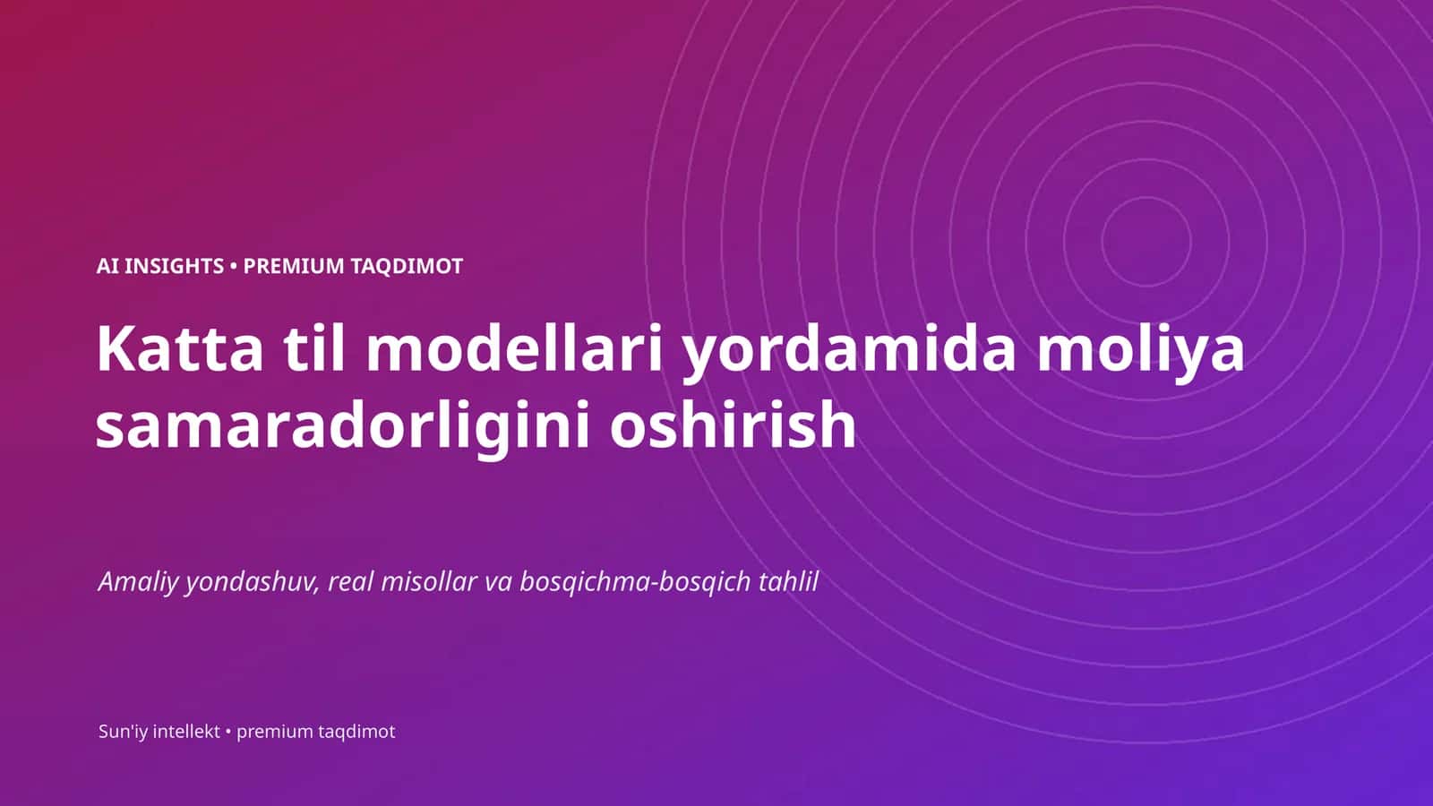 AI INSIGHTS • PREMIUM TAQDIMOT 1
