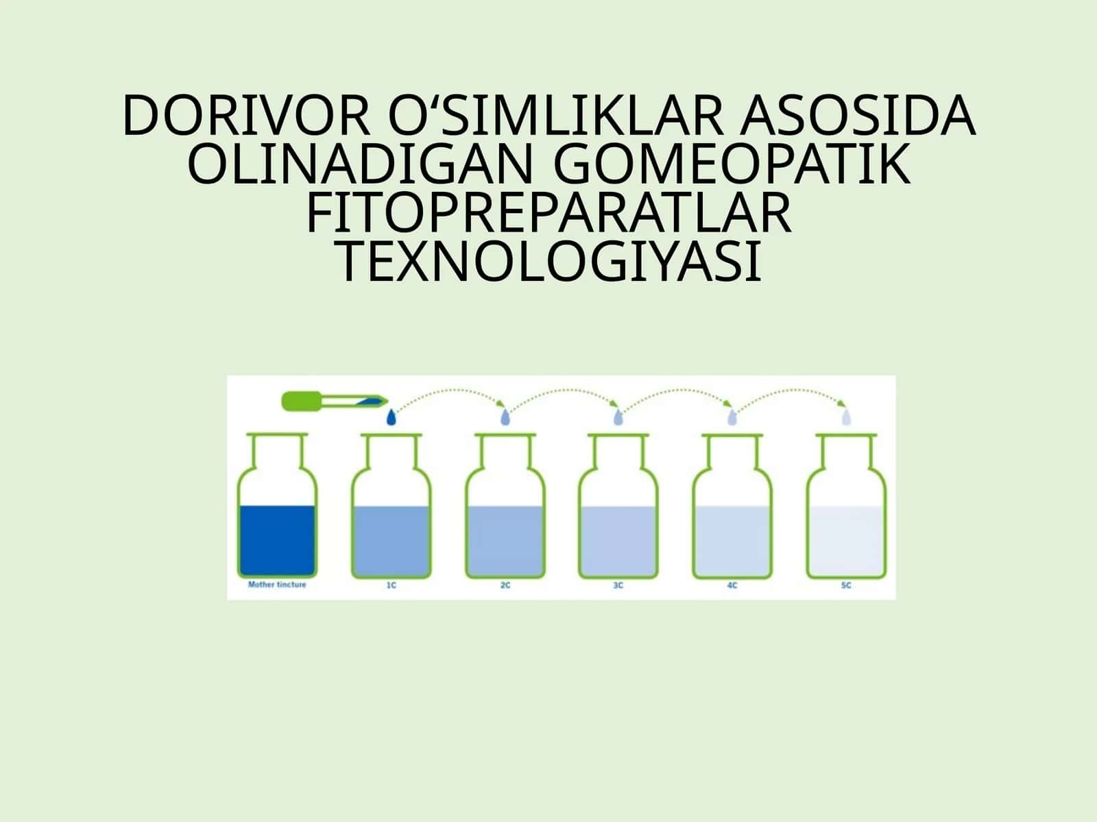 GOMEOPATIK FITOPREPARATLAR TEXNOLOGIYASI 1