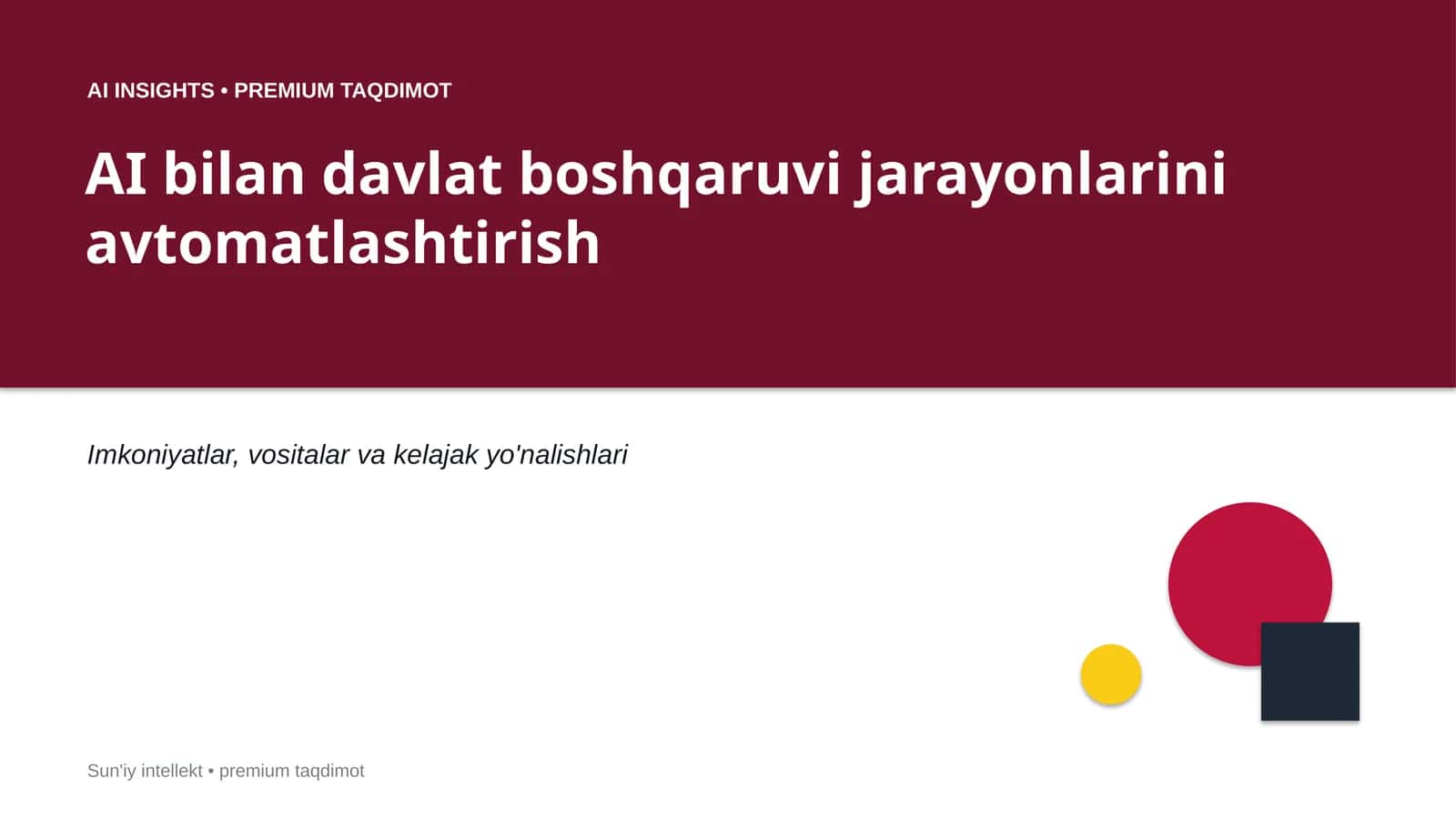 AI bilan davlat boshqaruvi jarayonlarini avtomatlashtirish 1
