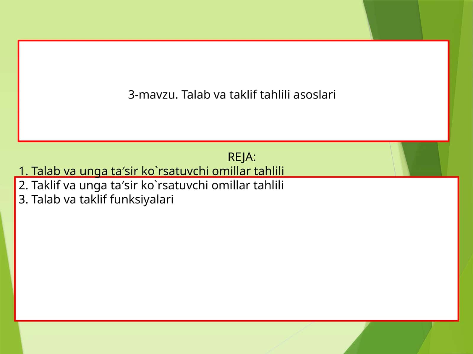 3-mavzu. Talab va taklif tahlili asoslari 1