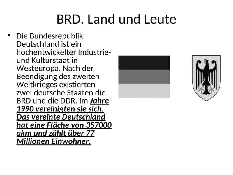 BRD. Land und Leute 1