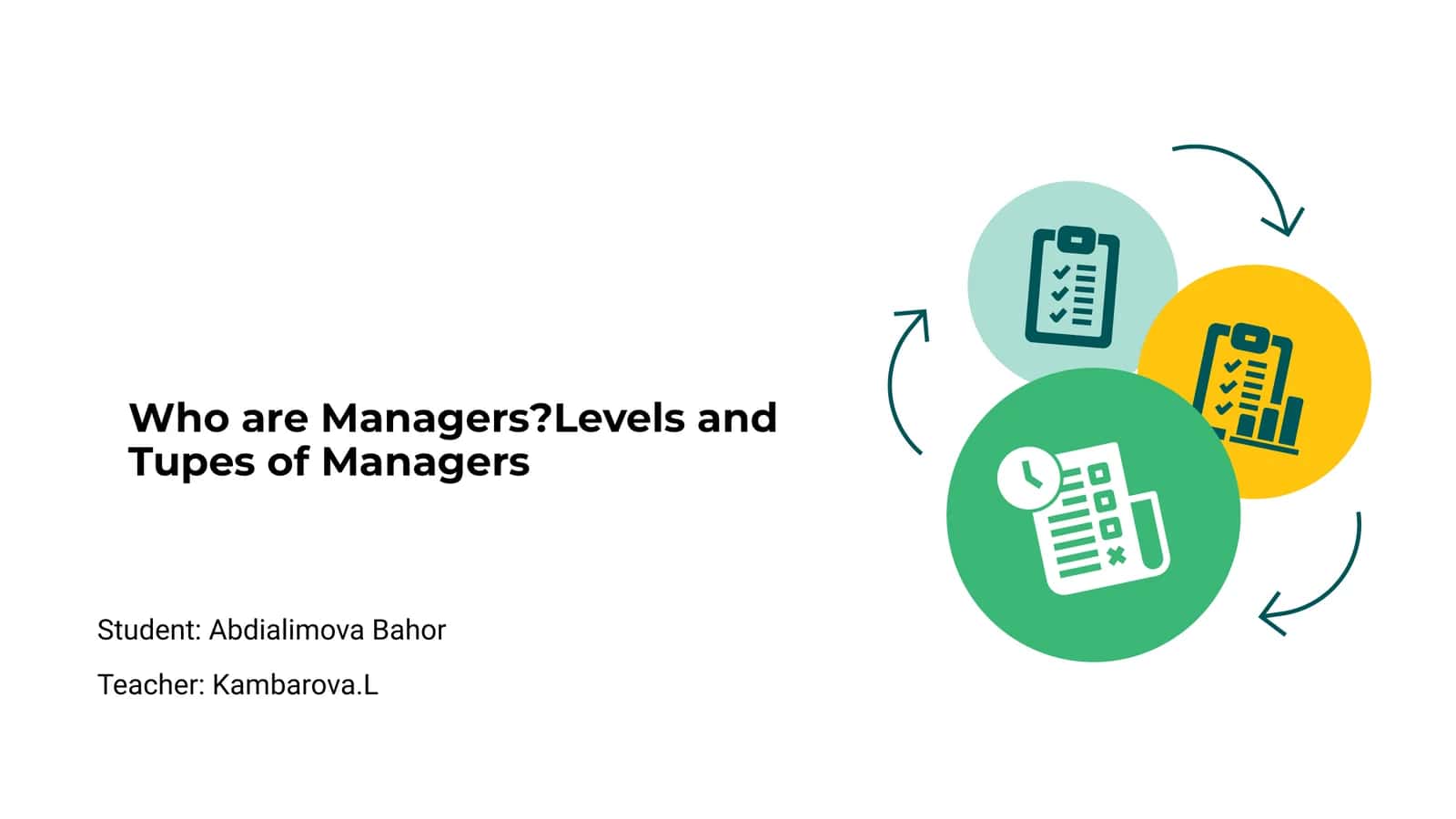 Introduction to Managers 1