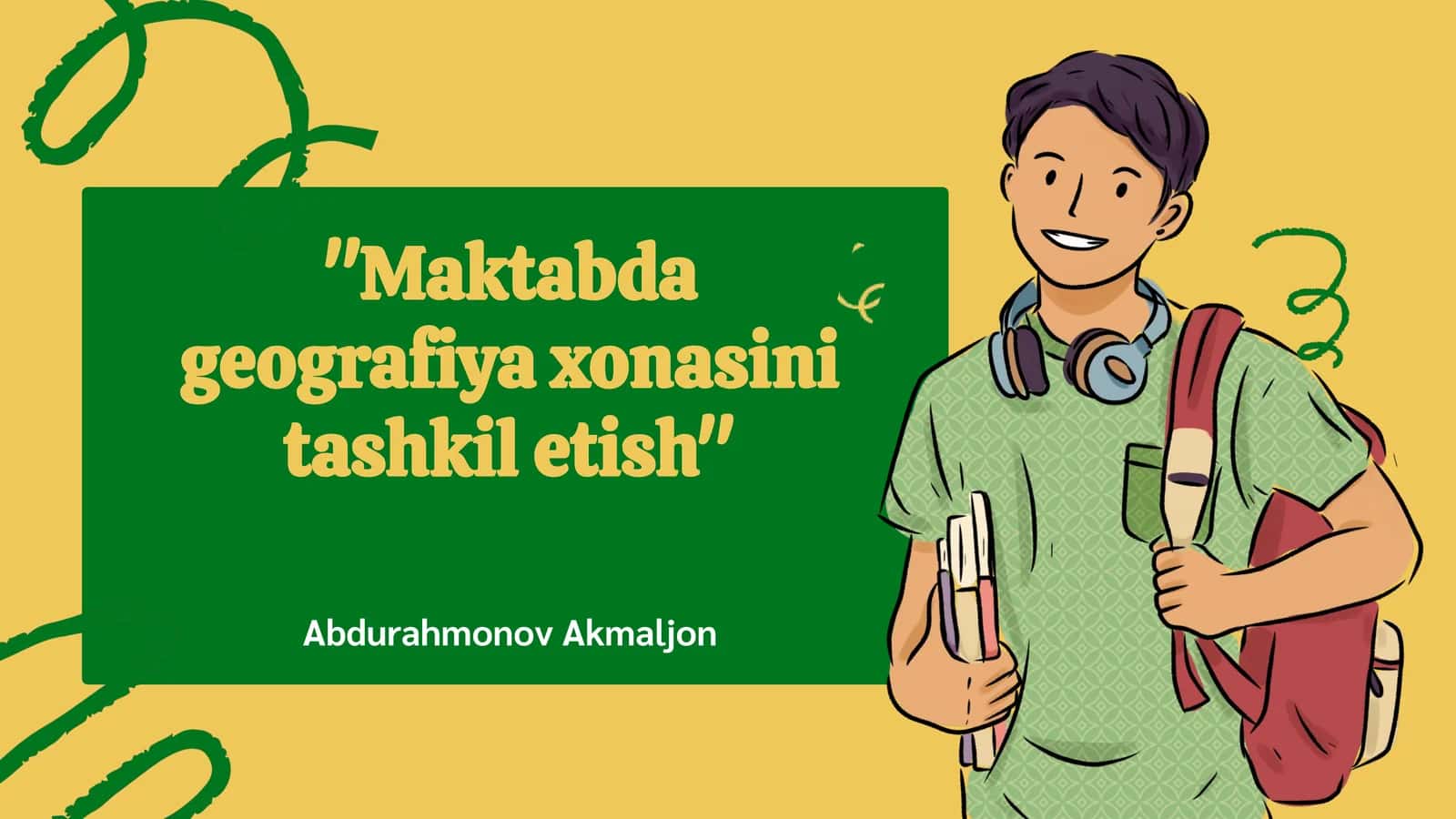Geografiya xonasini tashkil etish 1
