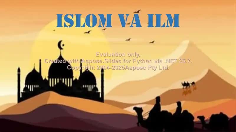 Islom va ilm 1