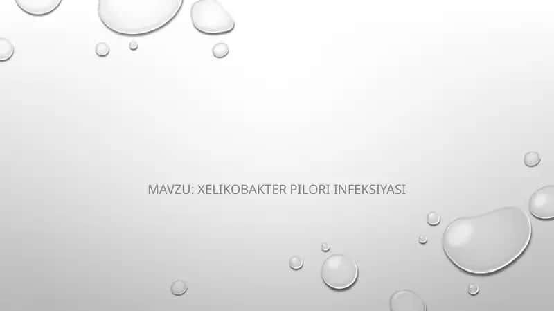 Xelikobakter pilori infeksiyasi 1