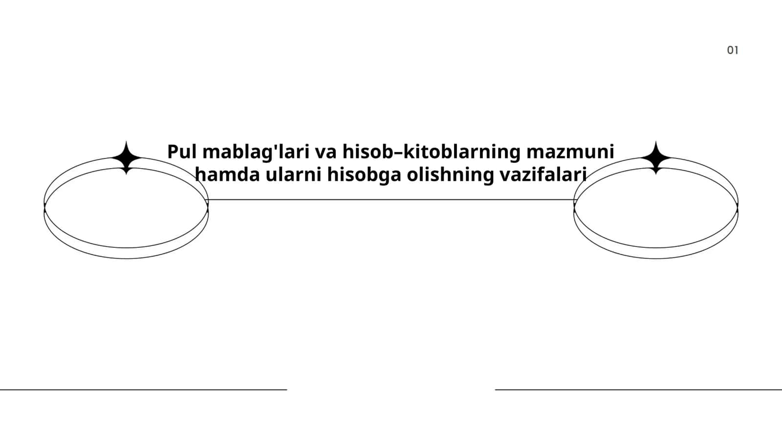 Pul mablag'lari va hisob–kitoblarning mazmuni hamda ularni hisobga olishning vazifalari 1