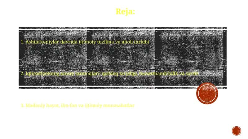 Ashtarxoniylar davrida ijtimoiy tuzilma va aholi tarkibi 1