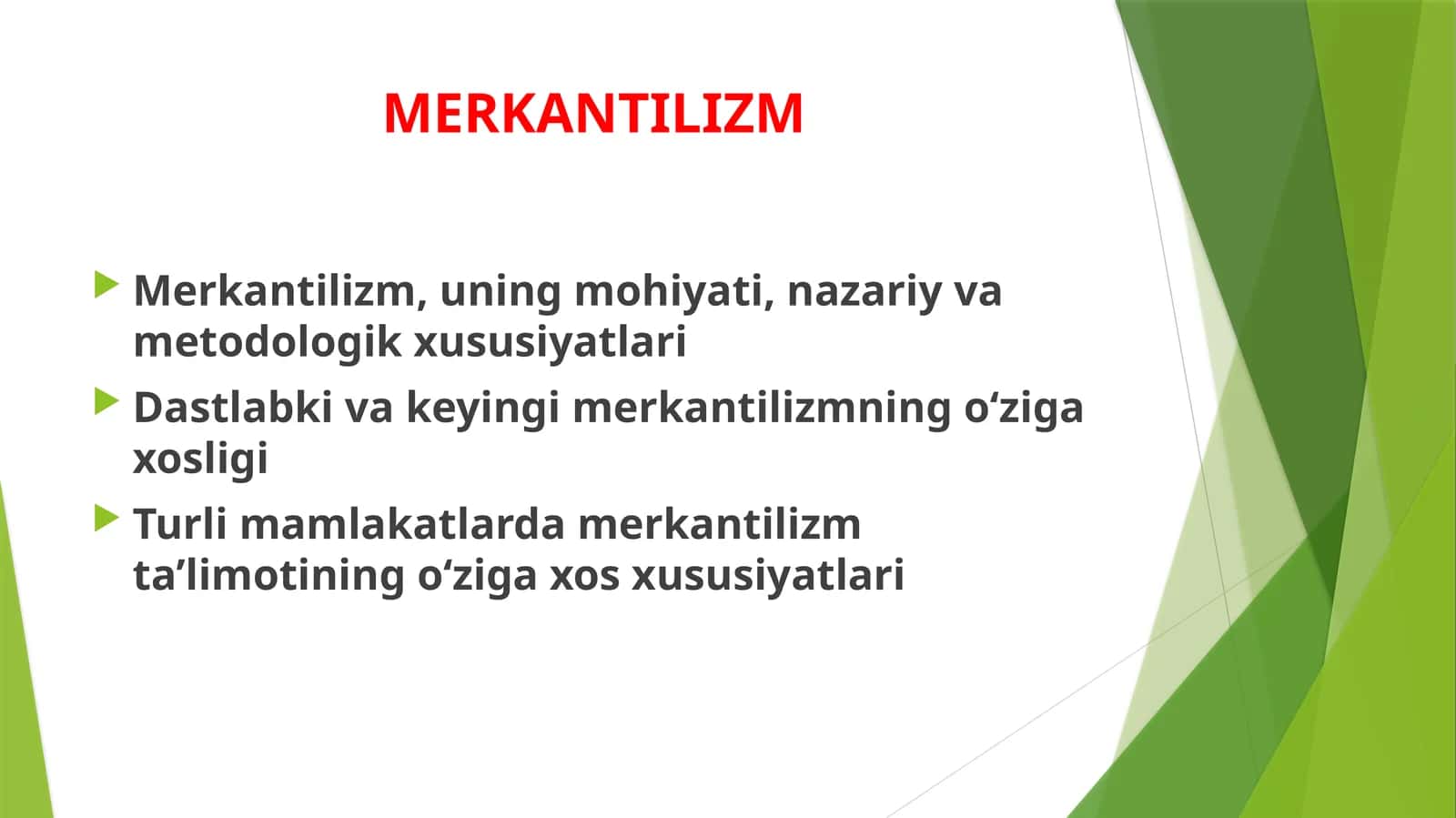 MERKANTILIZM 1