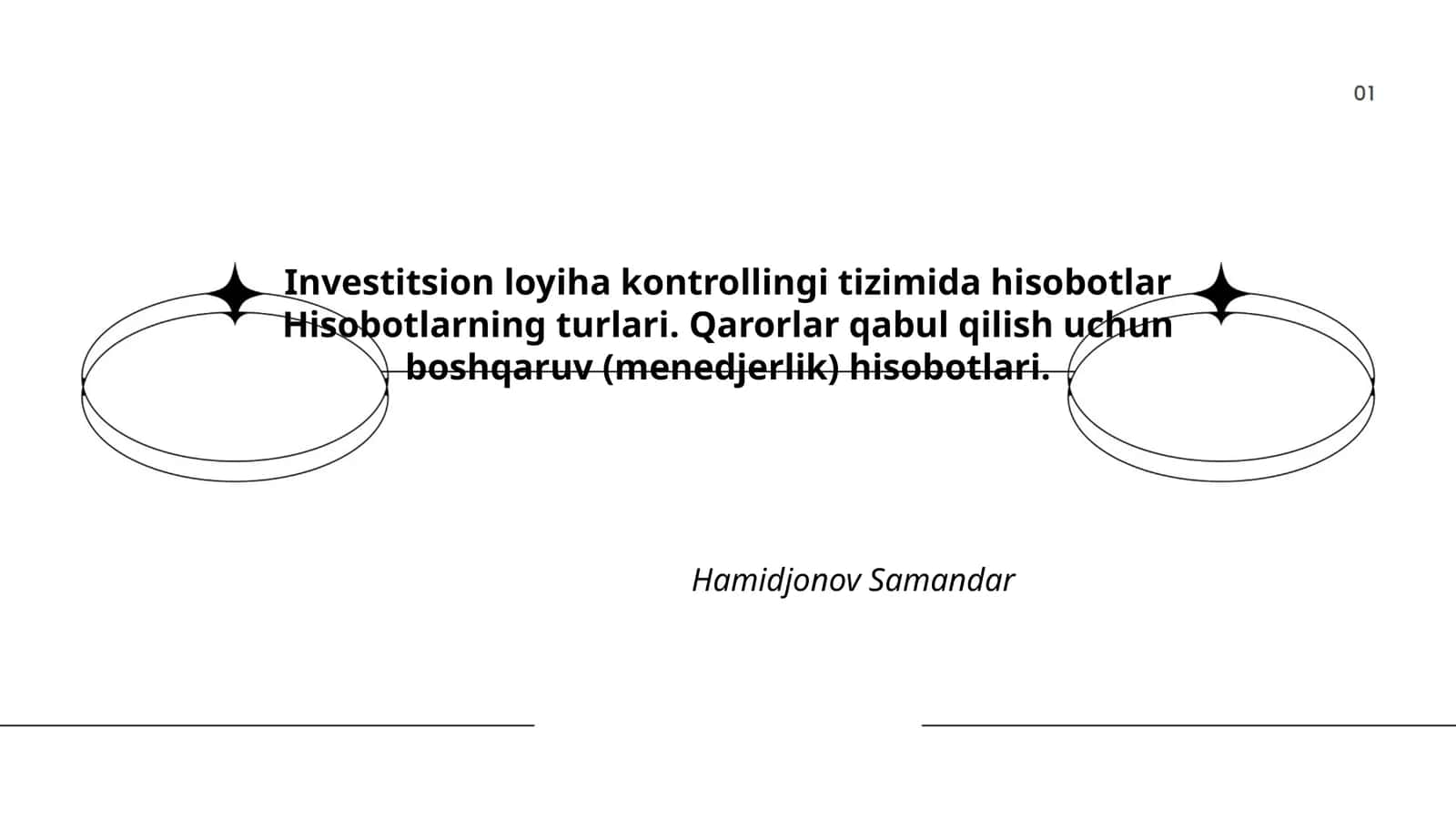 Investitsion loyiha kontrollingi tizimida hisobotlar 1