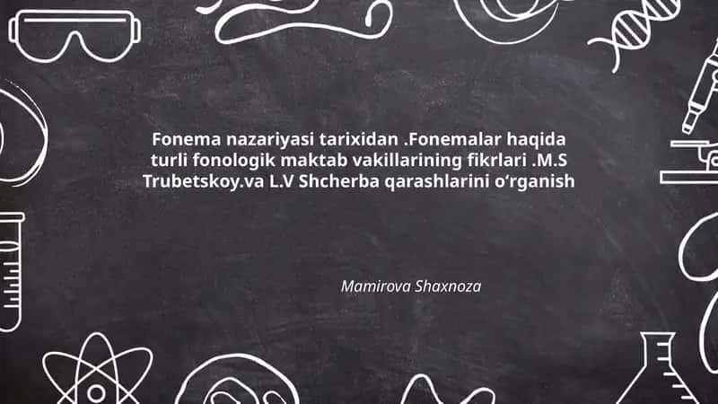 Fonema nazariyasi tarixidan 1