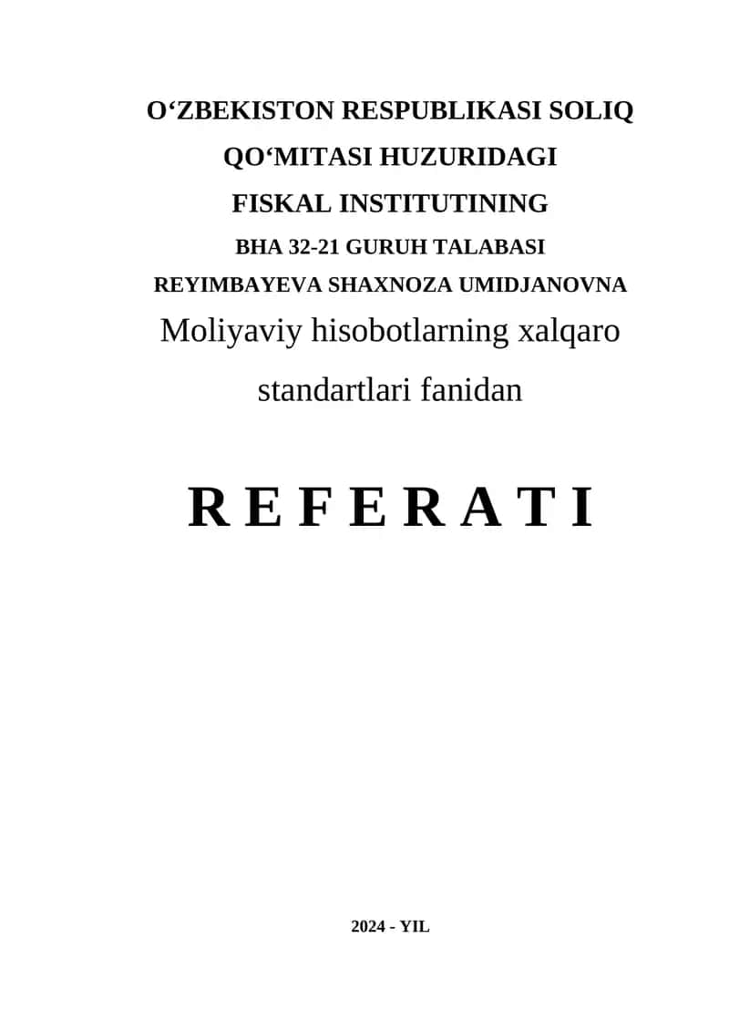 KAPITAL TARKIBI VA MOLIYAVIY XARAJATLAR 1