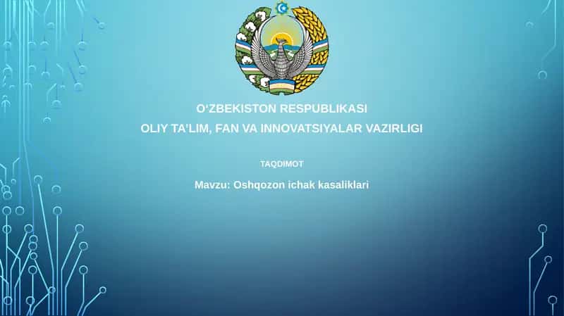 Oshqozon-ichak kasalliklari 1