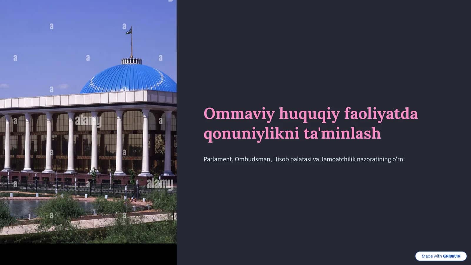 Ommaviy huquqiy faoliyatda qonuniylikni ta'minlash 1