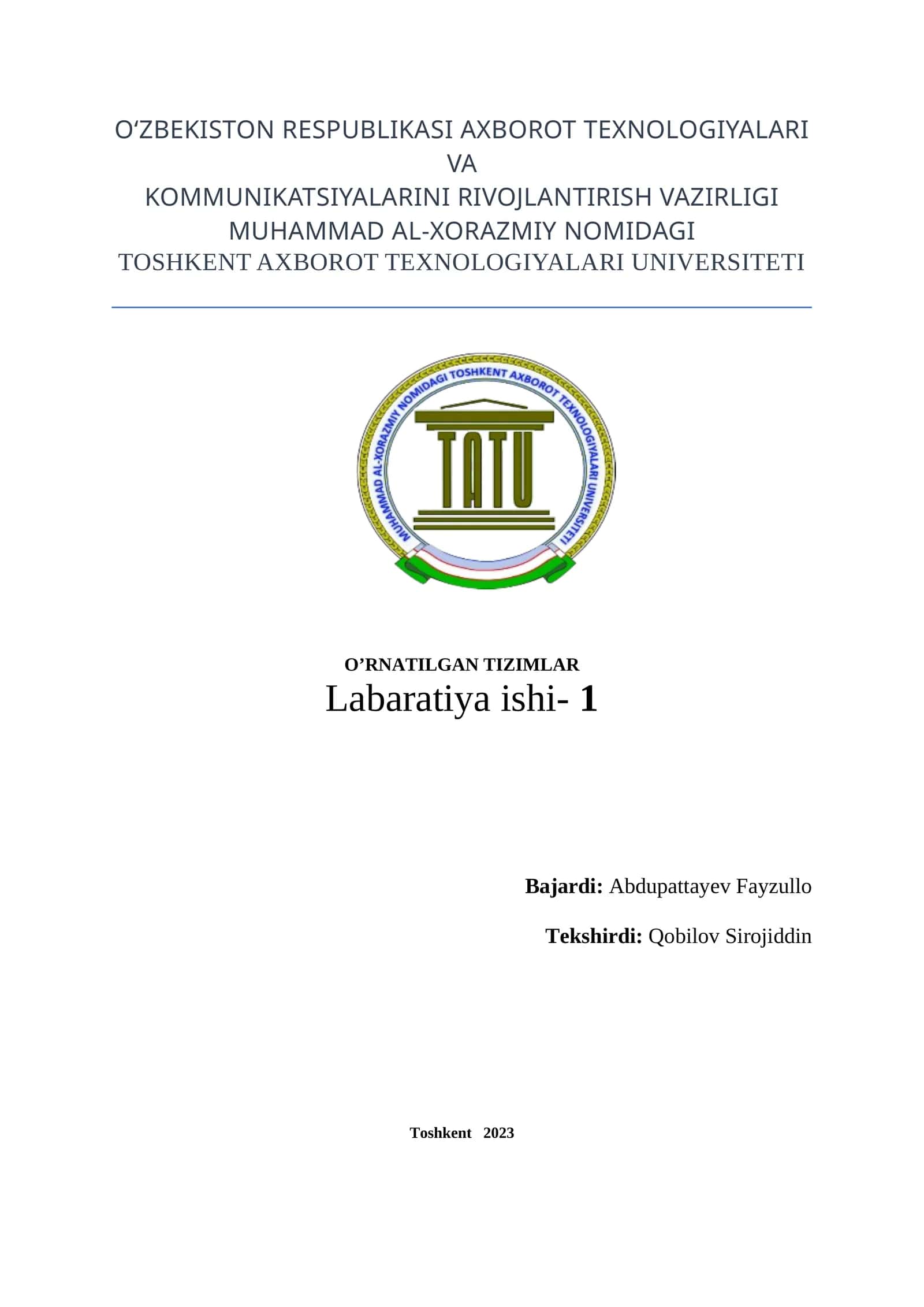 Yorug‘lik diodi. Arduino yordamida yorug‘lik diodini o‘chirib yoqish 1
