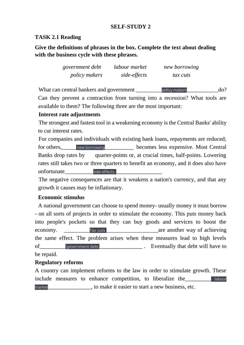 SELF-STUDY 2 1
