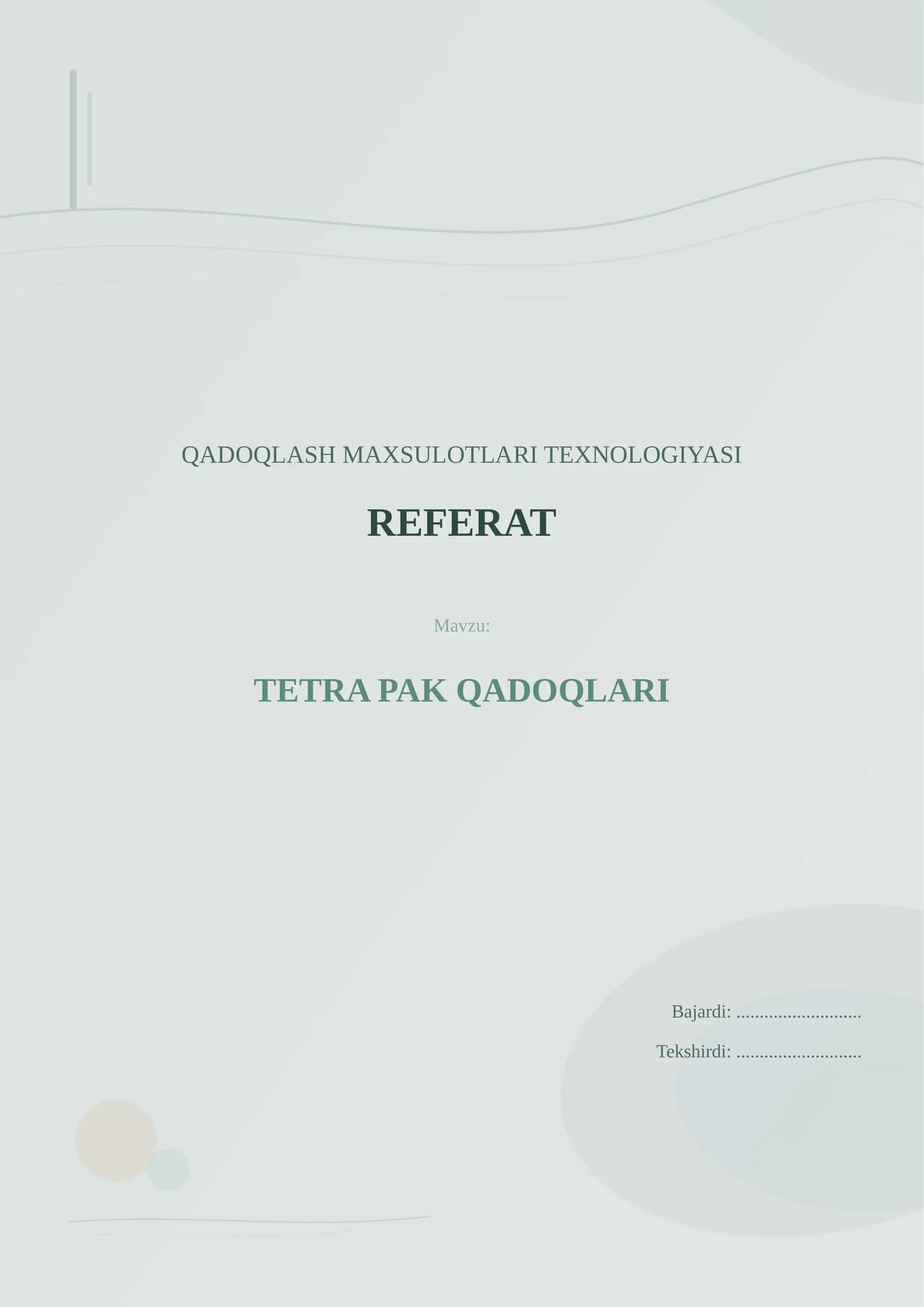 TETRA PAK QADOQLARI 1