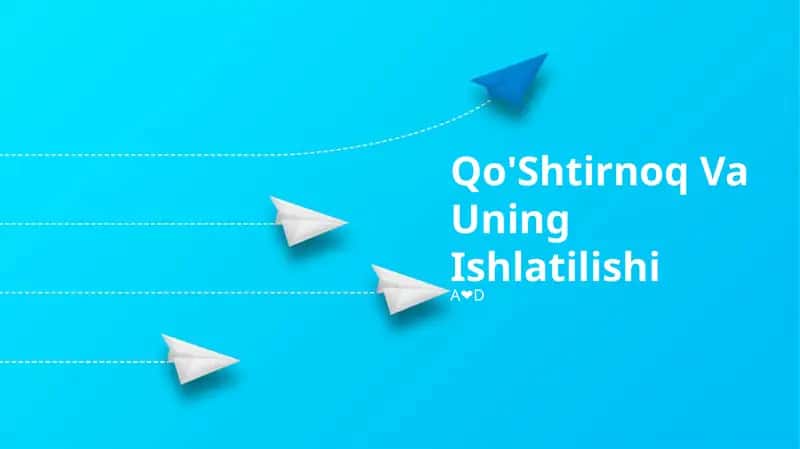 Qo'Shtirnoq Va Uning Ishlatilishi 1