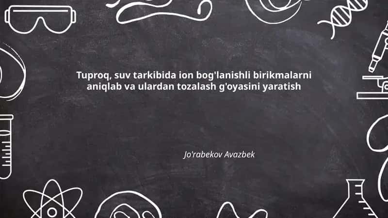 Tuproq va suvdagi ionlar 1