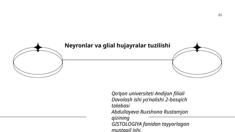 Neyronlar va glial hujayralar tuzilishi 1