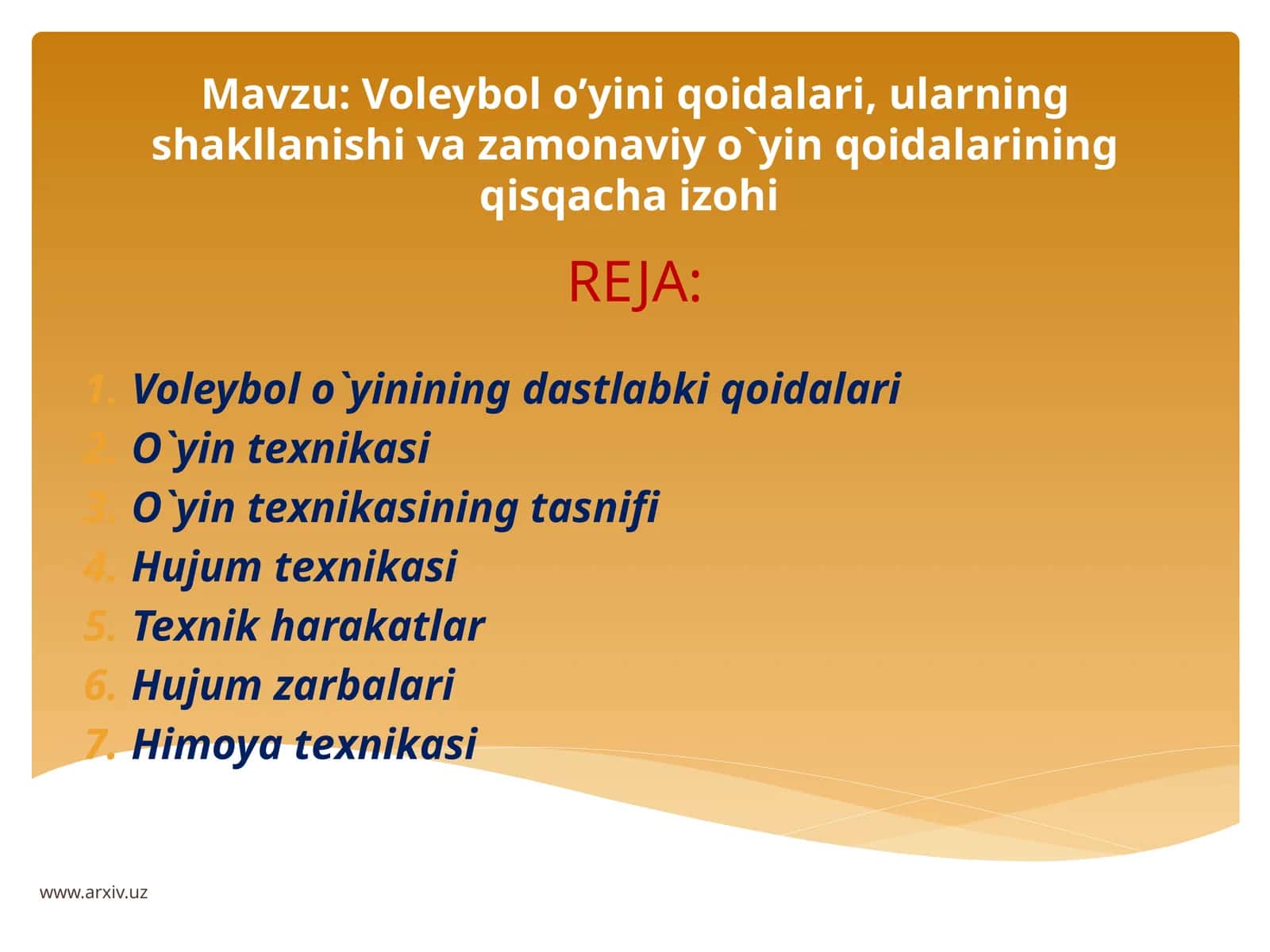 Voleybolo’yini qoidalari 1