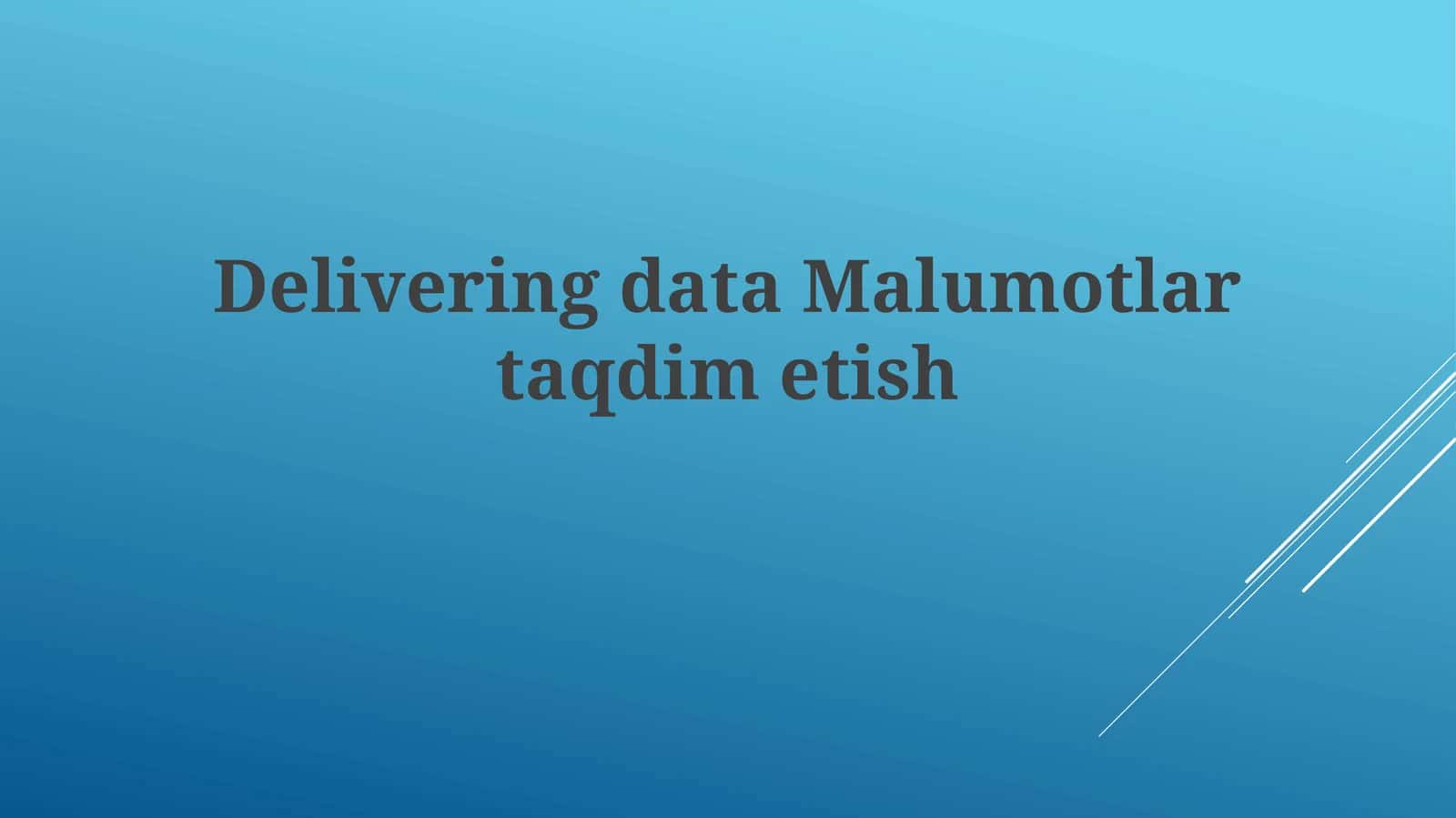 Malumotlartaqdimetish 1
