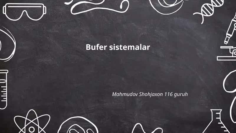 Bufer sistemalar 1