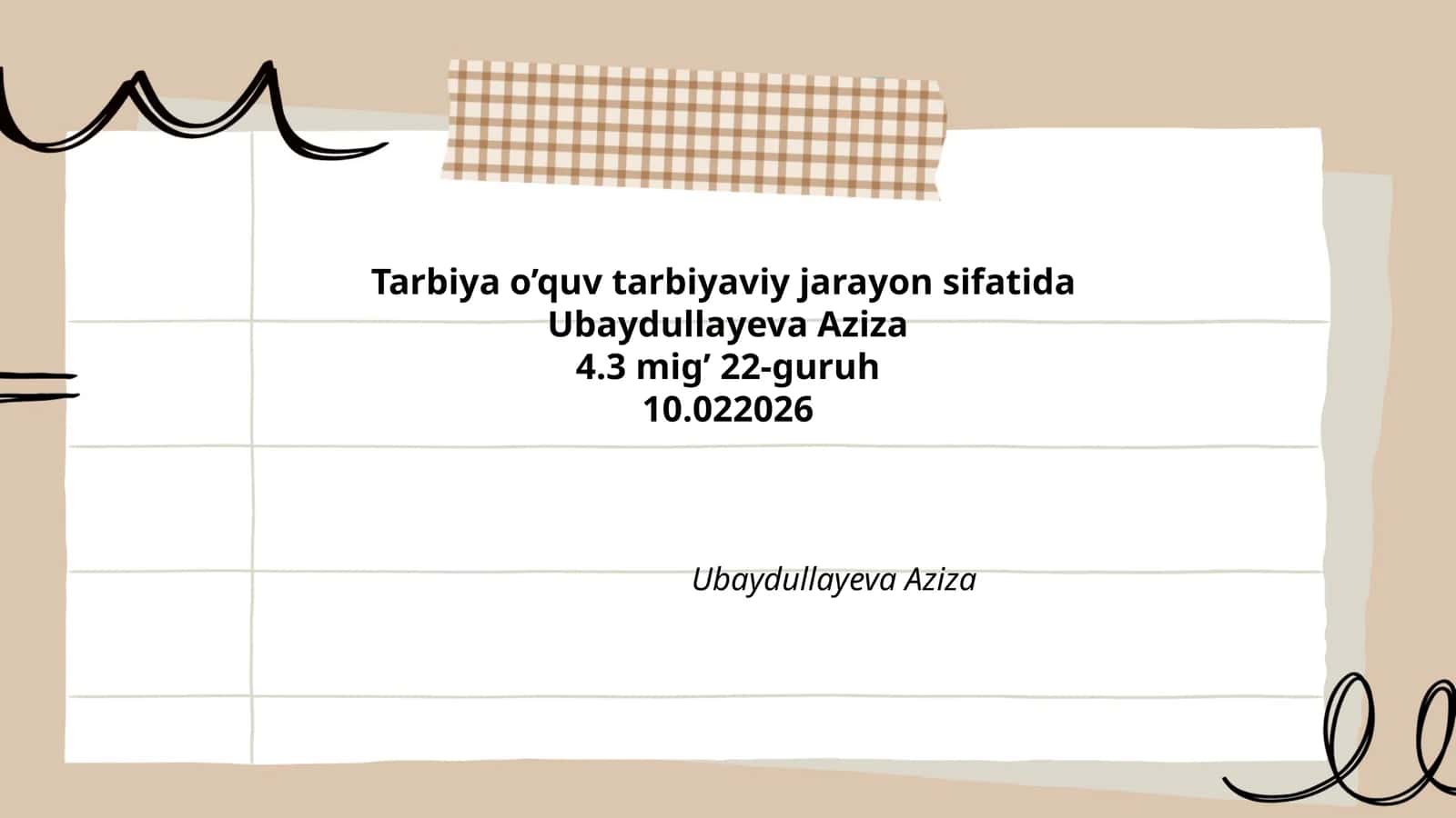 Tarbiya O’quv Tarbiyaviy Jarayon Sifatida 1