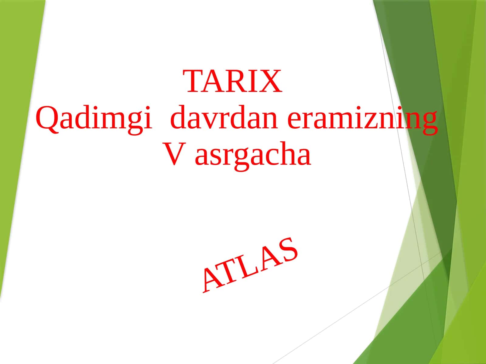 TARIXQadimgidavrdaneramizningVasrgacha 1