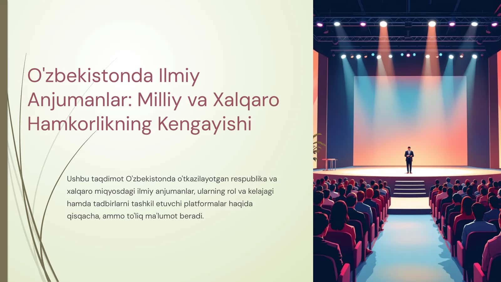 O'zbekistonda Ilmiy Anjumanlar: Milliy va Xalqaro Hamkorlikning Kengayishi 1