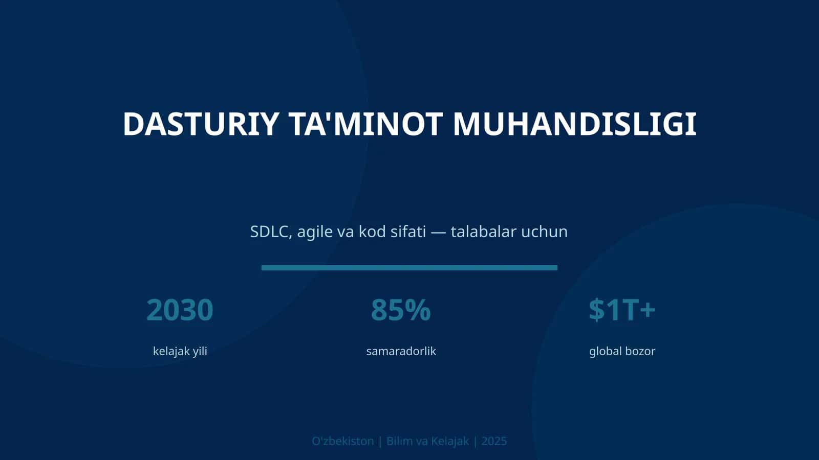 DASTURIY TA'MINOT MUHANDISLIGI 1
