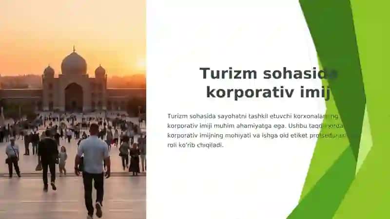 Turizm sohasida korporativ imij