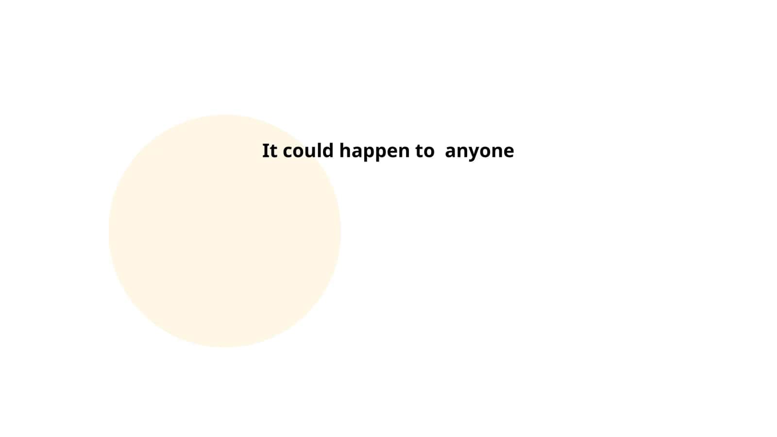 It could happen to anyone 1