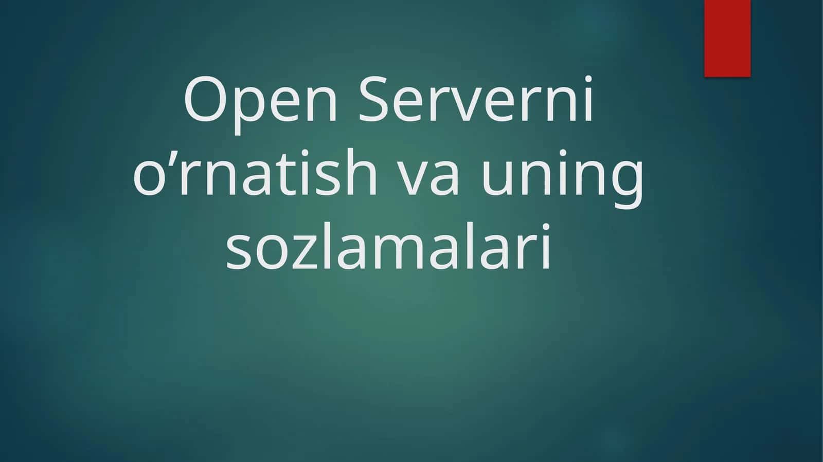 Open Server Panel 1