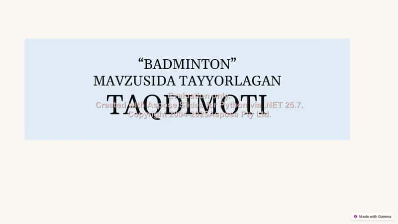 Badminton 1