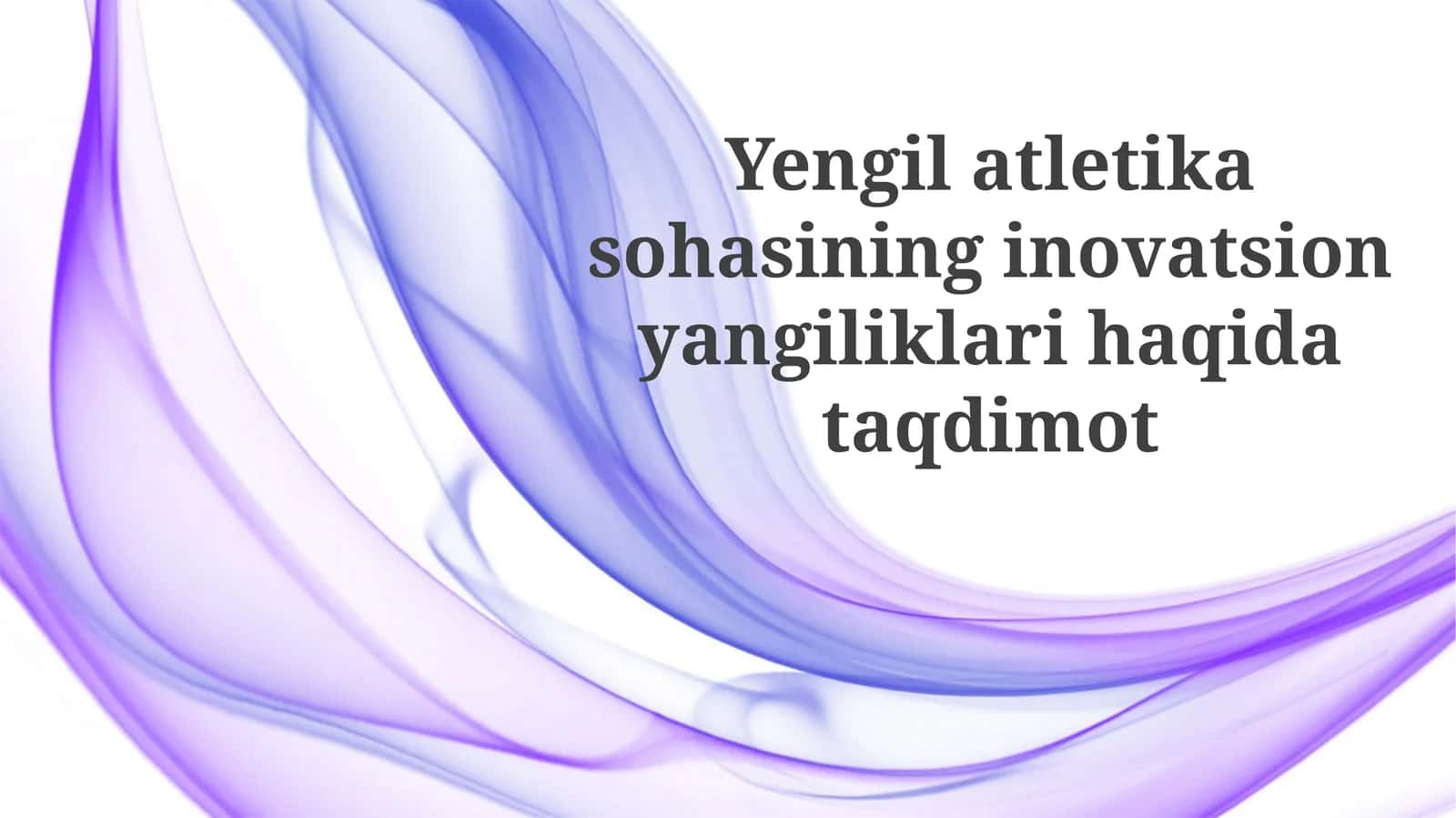 Sportdagi texnologik inqilob 1