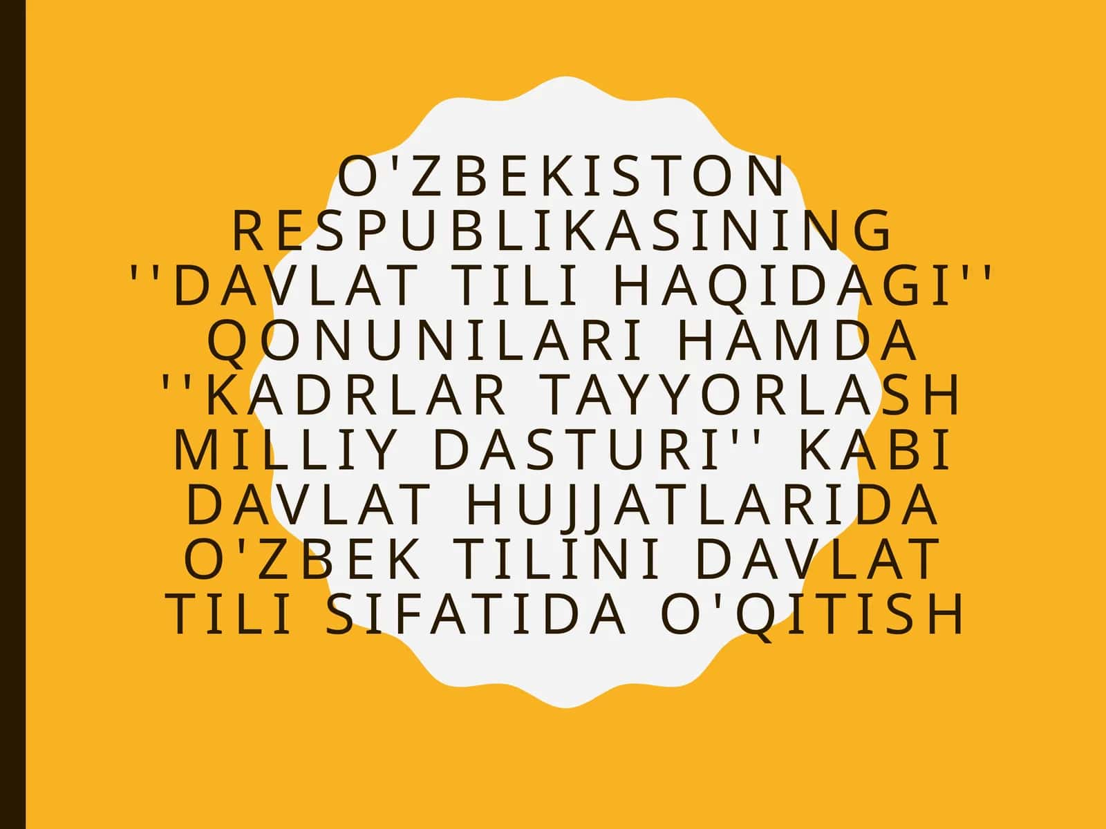 "Kadrlar tayyorlash milliy dasturi" 1