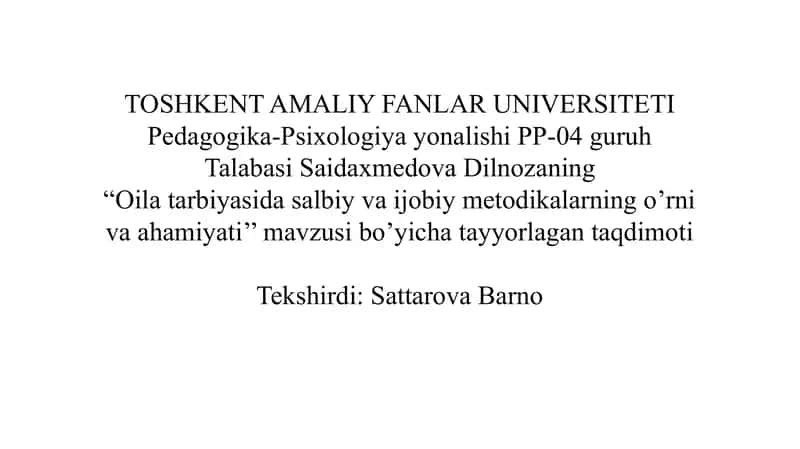 Sh. M. Mirziyayev asarlarida ta’lim tarbiya masalalari 1