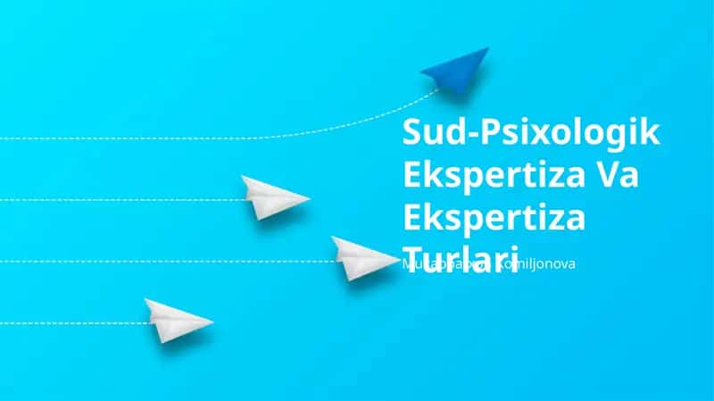Sud-Psixologik Ekspertiza Va Ekspertiza Turlari 1