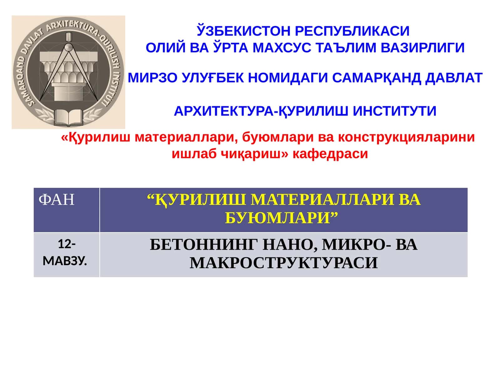 Бетоннинг нано, микро- ва макроструктураси 1