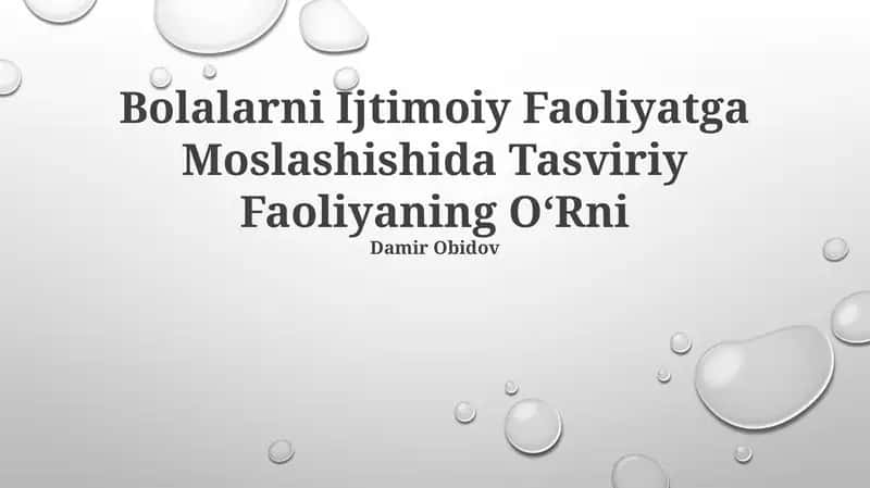 Tasviriy Faoliya 1