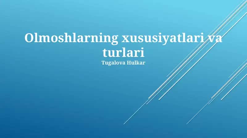 Olmoshlarning xususiyatlari va turlari 1