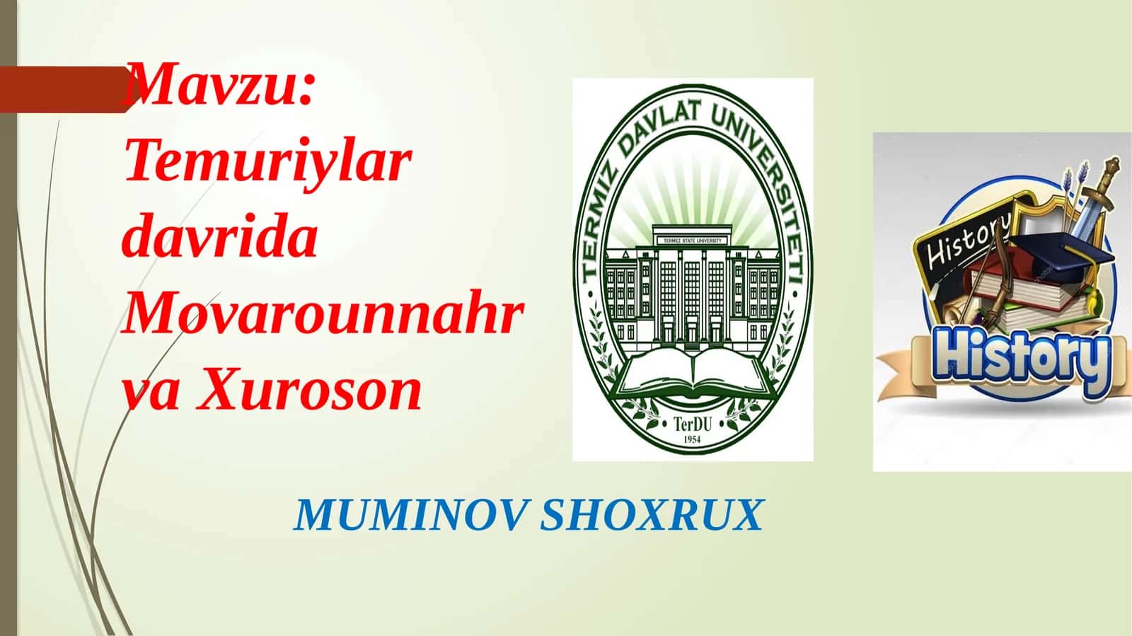 Temuriylardavrida Movarounnahr va Xuroson 1