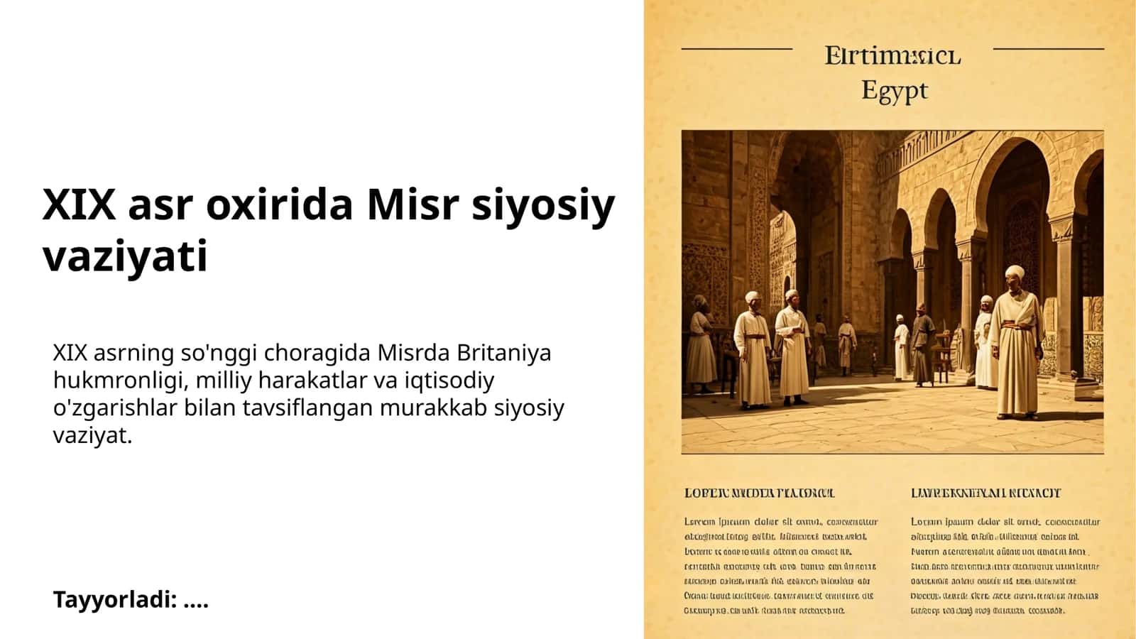 Misrning iqtisodiy mustamlakachilikka qarshi kurashi 1