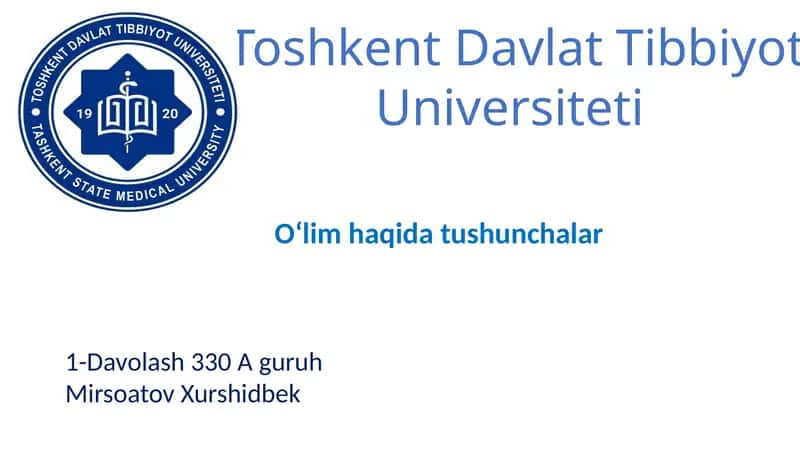 Oʻlim haqida tushunchalar 1