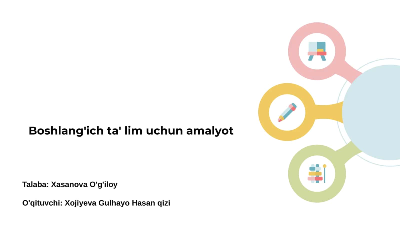Boshlang'ich ta' lim uchun amalyot 1