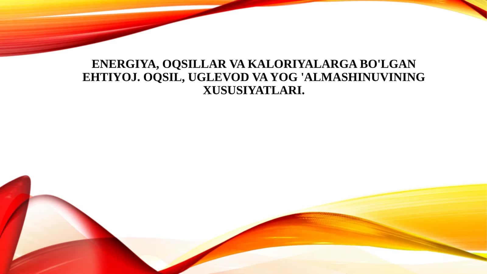 Oqsil, Uglevod Va Yog' Almashinuvi Xususiyatlari 1